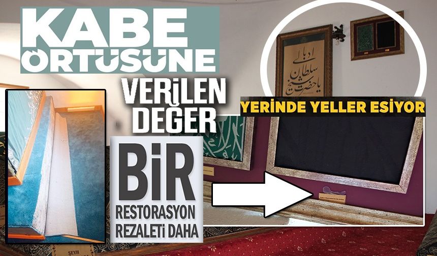 KÂBE ÖRTÜSÜNE SAYGISIZLIK TEPKİ ÇEKTİ