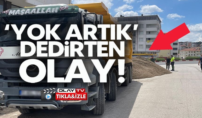POLİSTEN KAÇAMAYACAĞINI ANLAYINCA FAZLA YÜKÜNÜ SANAYİNİN ORTASINA DÖKTÜ