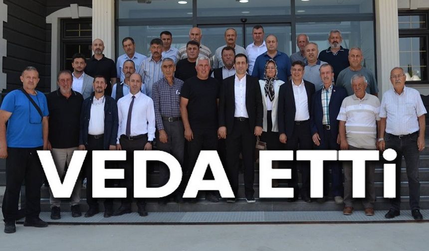 SÖĞÜT MUHTARLARINDAN KAYMAKAM TUNCER'E VEDA YEMEĞİ