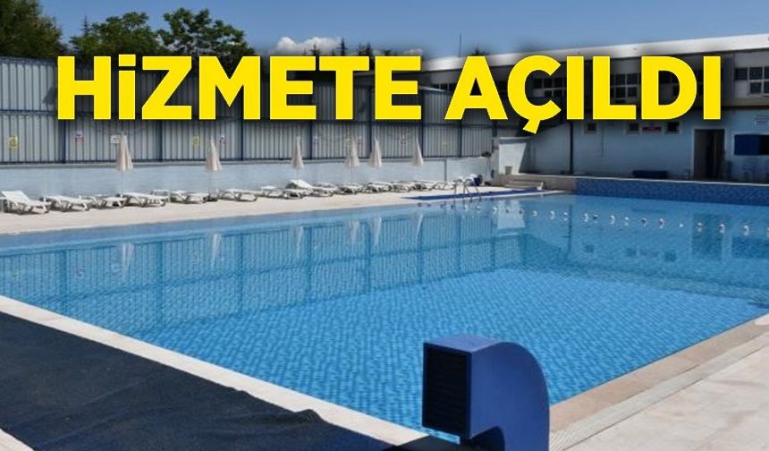 SÖĞÜT'TE YÜZME HAVUZU HİZMETE AÇILDI