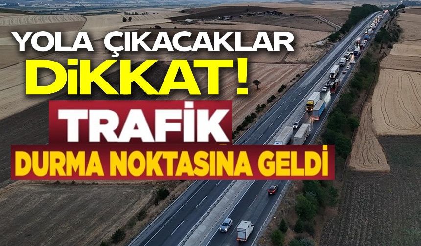 ESKİŞEHİR-BOZÜYÜK KARAYOLUNDA TRAFİK DURMA NOKTASINA GELDİ