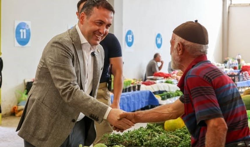 VALİ SÖZER, PAZARCI ESNAFI İLE BİR ARAYA GELDİ