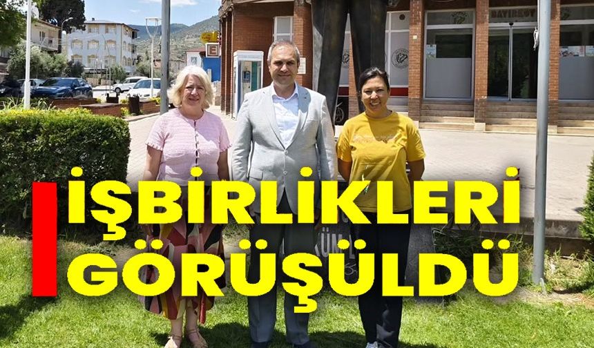 İKİ BELEDİYE ARASINDA YAPILACAK İŞBİRLİKLERİ GÖRÜŞÜLDÜ