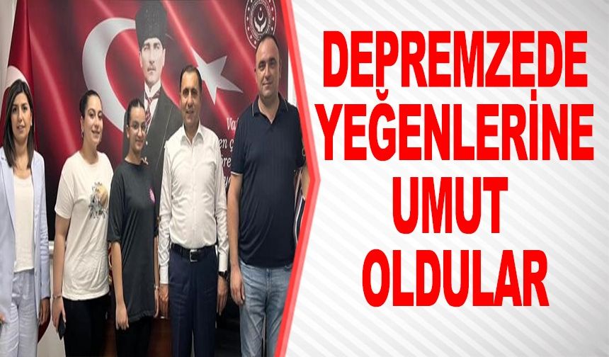 DEPREMDE ANNE VE BABALARINI KAYBEDEN YEĞENLERİNE KUCAK AÇTILAR