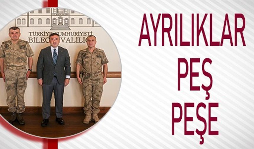 GÖREV YAPAN KOMUTANLARDAN VALİ SÖZER'E VEDA ZİYARETİ
