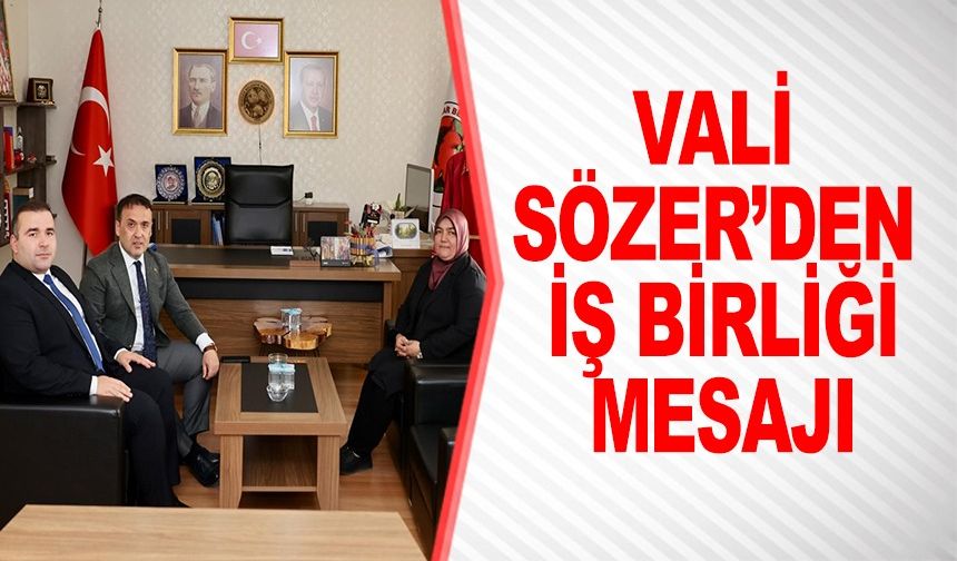 VALİ SÖZER İNHİSAR 'DA KAYMAKAMLIK VE BELEDİYE İLE İŞ BİRLİĞİ MESAJI