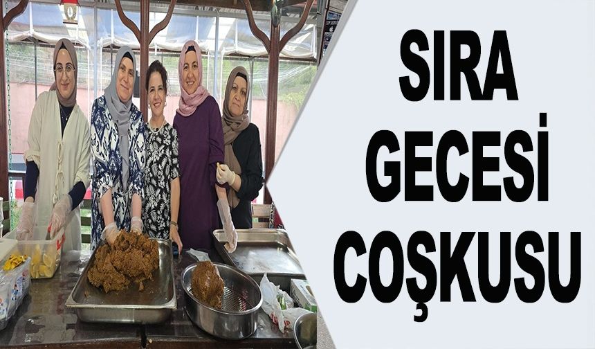 HUZUREVİNDE SIRA GECESİ COŞKUSU