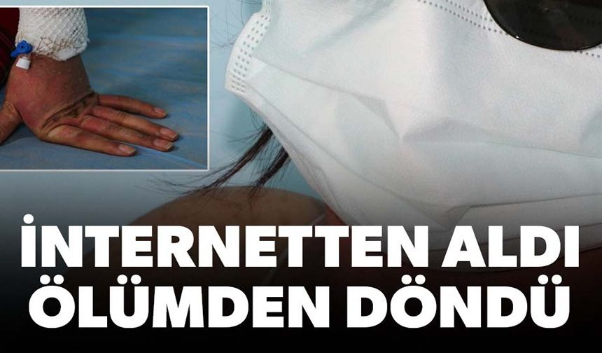 İNTERNETTEN SİPARİŞ EDİP ALDIĞI KREM KEZZAPLA BENZER ÖZELLİKLERE SAHİPMİŞ: