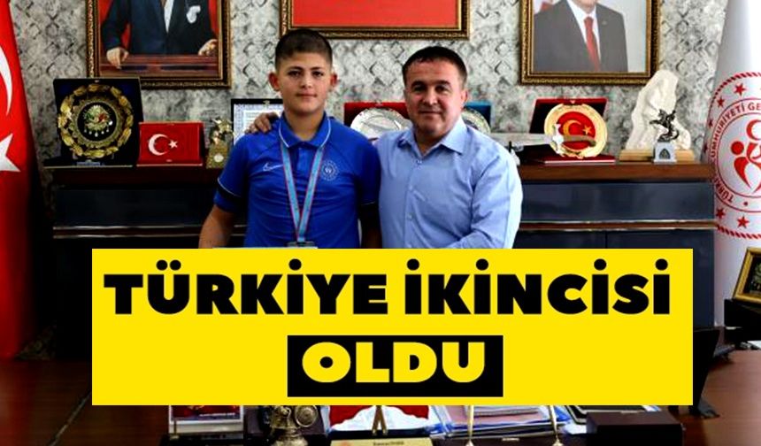 JUDOCU AYBARS ALİ AKPINAR, TÜRKİYE 2'NCİSİ OLDU