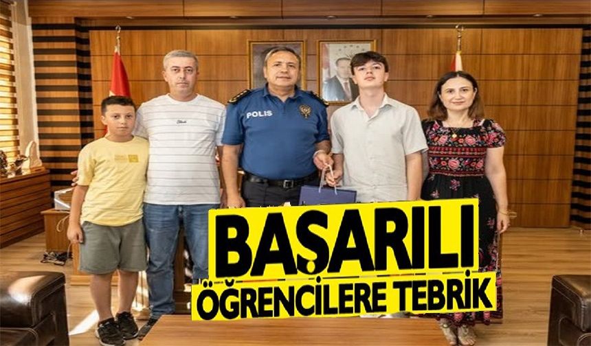 EMNİYET MÜDÜRÜ YILMAZ'DAN LGS'DE BAŞARILI OLAN ÖĞRENCİLERE TEBRİK