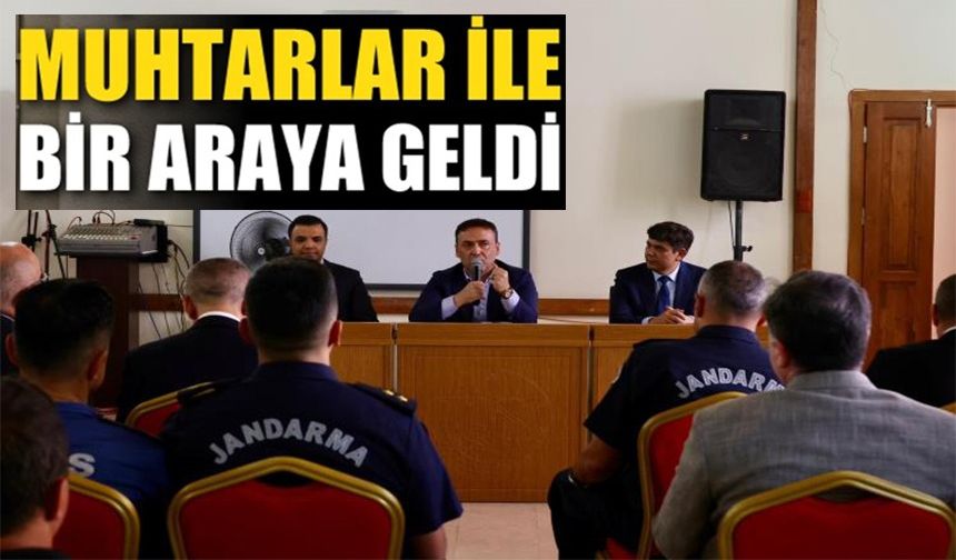 VALİ FAİK OKTAY SÖZER BAŞKANLIĞINDA SÖĞÜT'TE MUHTARLAR TOPLANTISI YAPILDI