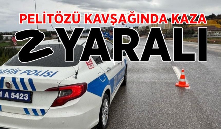 MEYDANA GELEN TRAFİK KAZASINDA 2 KİŞİ YARALANDI