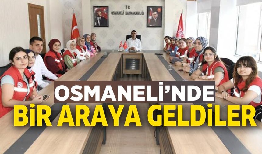 GÖNÜLLÜ GENÇLER OSMANELİ'NDE BULUŞTU