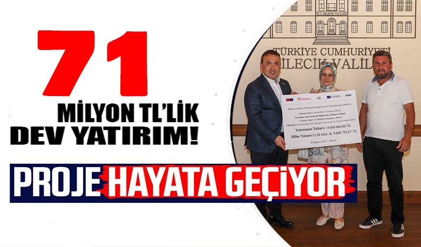 BİLECİK'TE TARIM VE HAYVANCILIĞA 71 MİLYON TL'LİK DEV YATIRIM DESTEĞİ