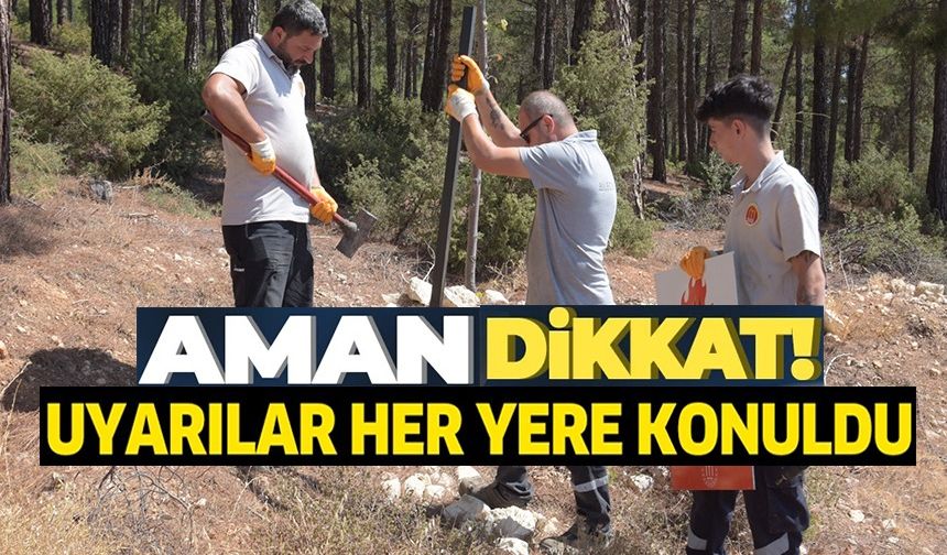 ATATÜRK ORMANINA BİLGİLENDİRİCİ VE UYARICI LEVHALAR YERLEŞTİRİLDİ