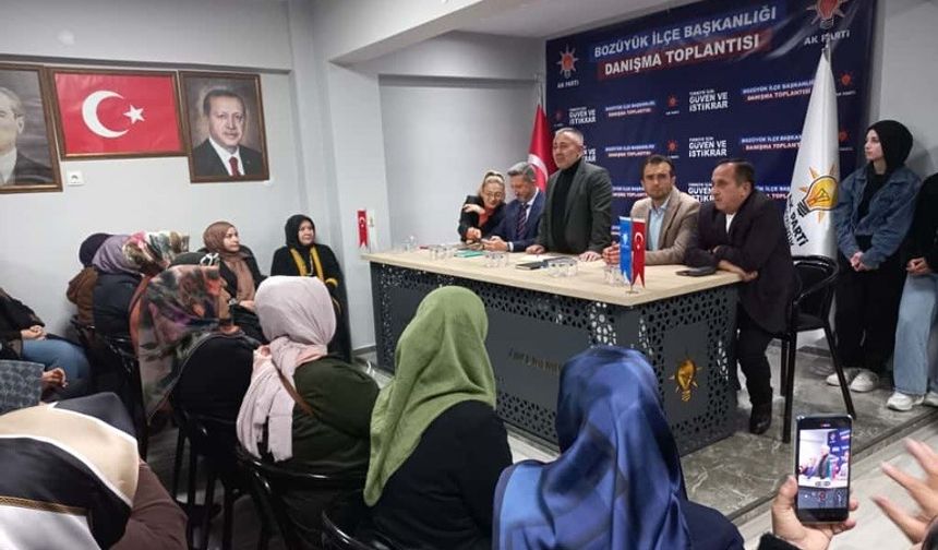 BAŞKAN YILDIRIM BOZÜYÜK'TE TEŞKİLATLA BİR ARAYA GELDİ