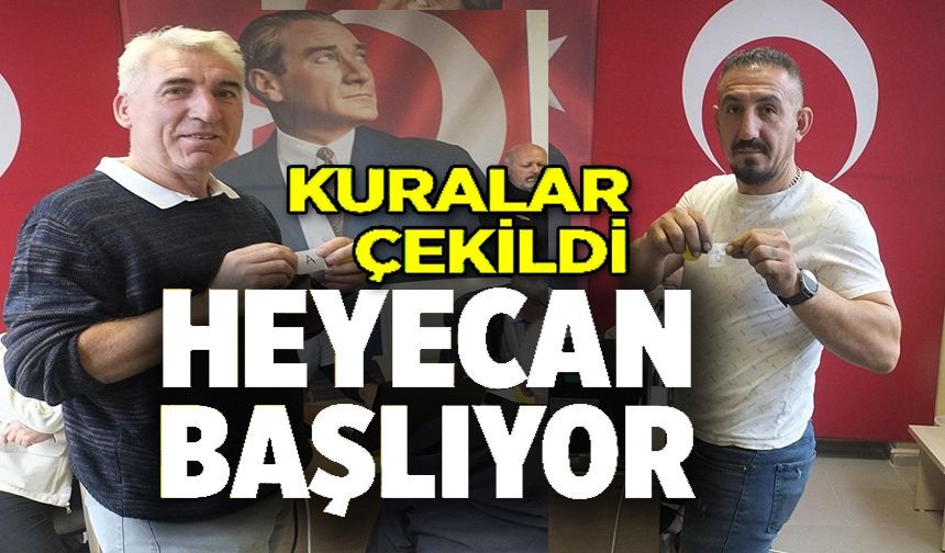 1. AMATÖR LİG'DE KURALAR ÇEKİLDİ