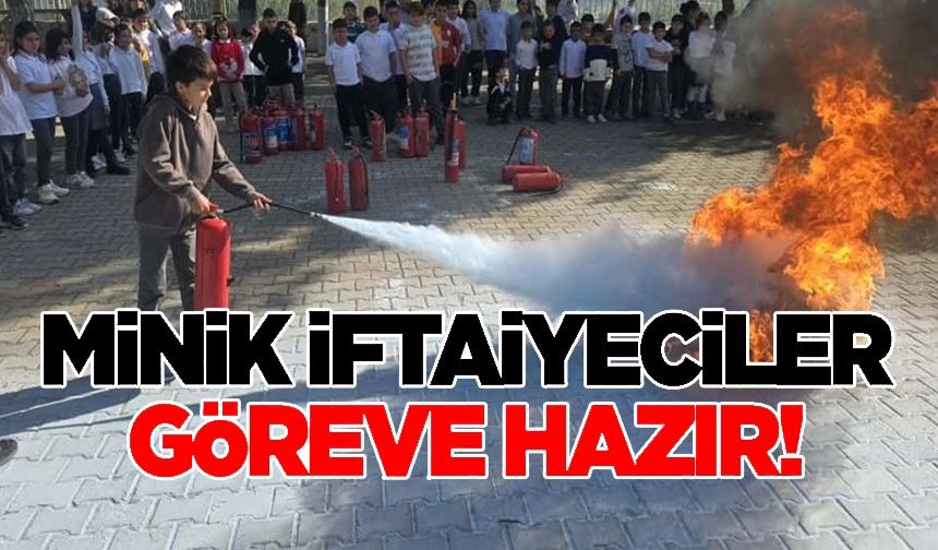 MİNİK İTFAİYECİLER YANGIN GÜVENLİĞİNİ ÖĞRENDİ