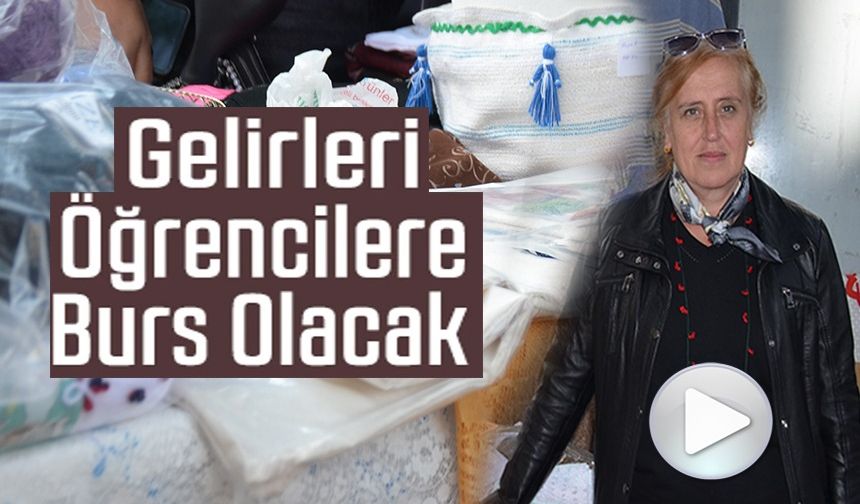 EL EMEĞİ GÖZ NURU ÜRÜNLERİ ÜNİVERSİTE ÖĞRENCİLERİNİN BURSU İÇİN ÜRETİYORLAR