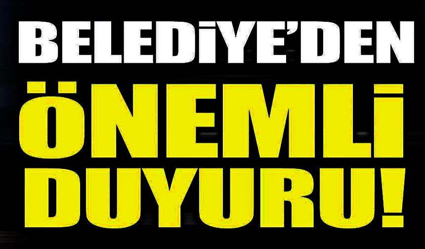 BELEDİYEDEN VERGİ BEYANI ÇAĞRISI