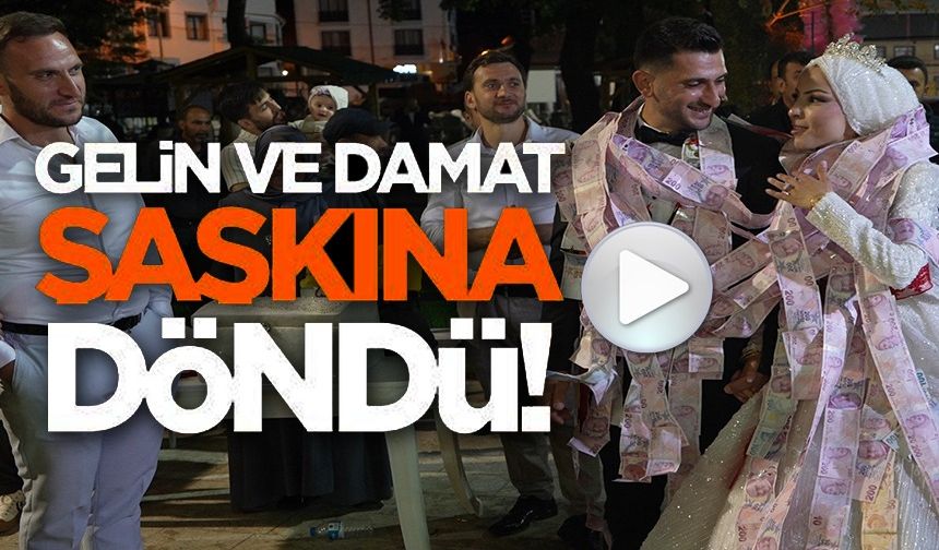 GELİN VE DAMADA 15 METRELİK PARA KURDELESİ