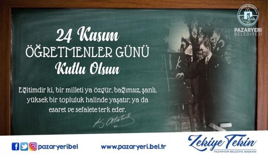 ÖĞRETMENLER GÜNÜNÜZ KUTLU OLSUN