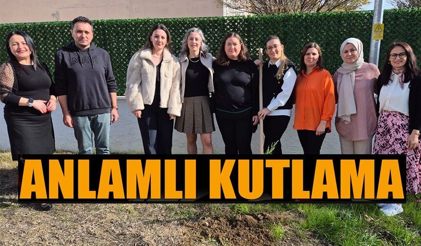 ORMAN YANGINLARI SONRASI ANLAMLI ÖĞRETMENLER GÜNÜ KUTLAMASI