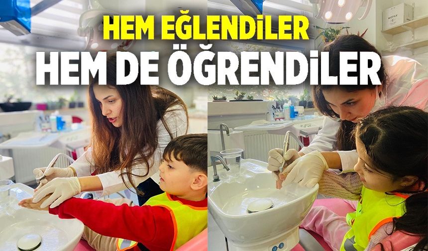 MİNİKLER DİŞ HASTANESİNDE EĞİTİCİ GEZİYE KATILDI