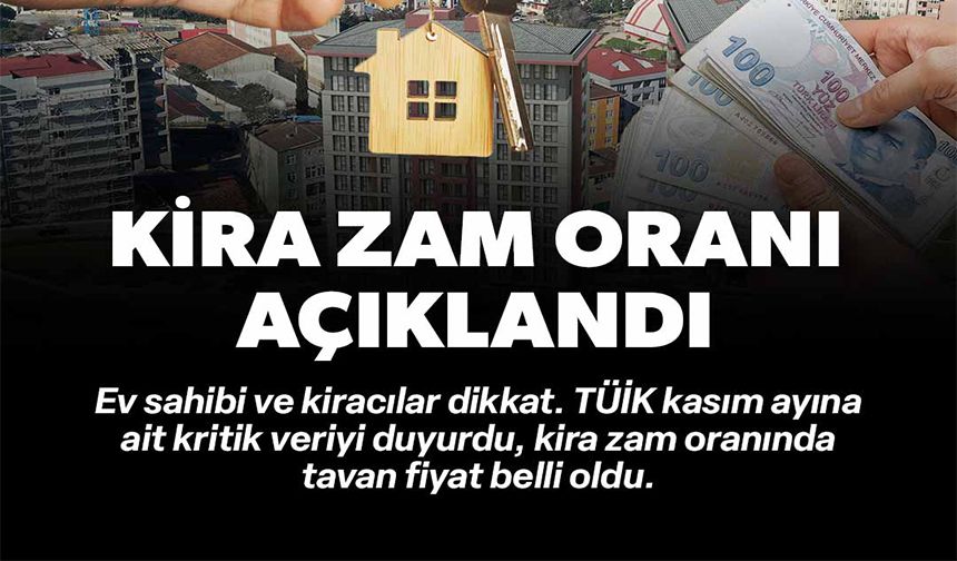 KİRA ZAM ORANI BELLİ OLDU