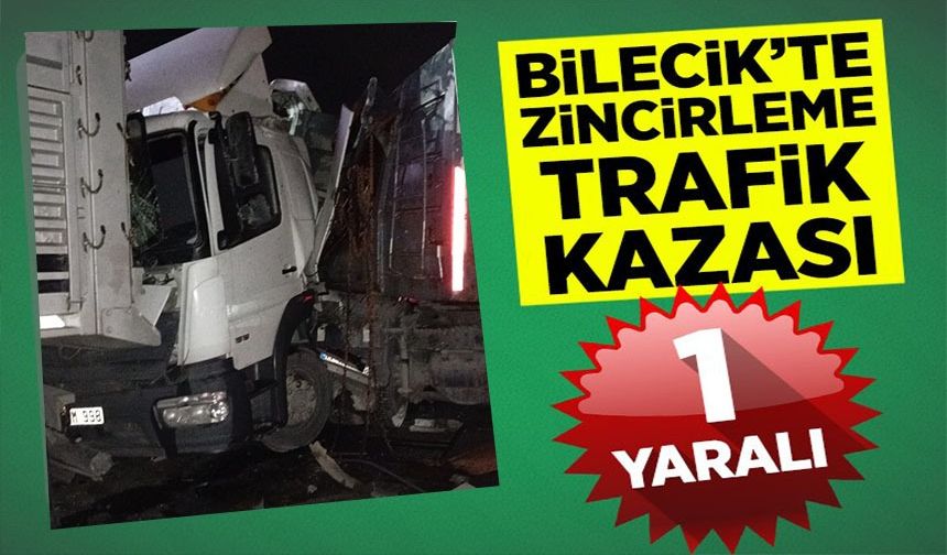 ZİNCİRLEME KAZA: 1 YARALI