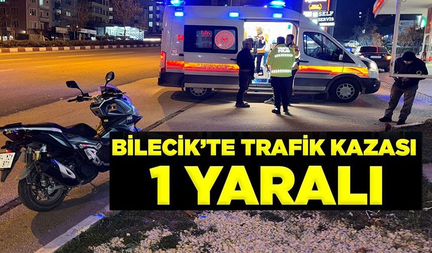 MEYDANA GELEN TRAFİK KAZASINDA 1 KİŞİ YARALANDI