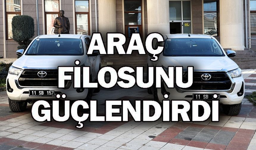 SÖĞÜT BELEDİYESİ ARAÇ FİLOSUNU GÜÇLENDİRDİ