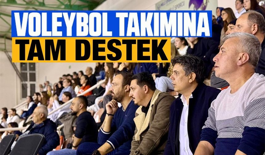 BAŞKAN DURGUT'TAN SÖĞÜTSPOR VOLEYBOL TAKIMINA TRİBÜN DESTEĞİ