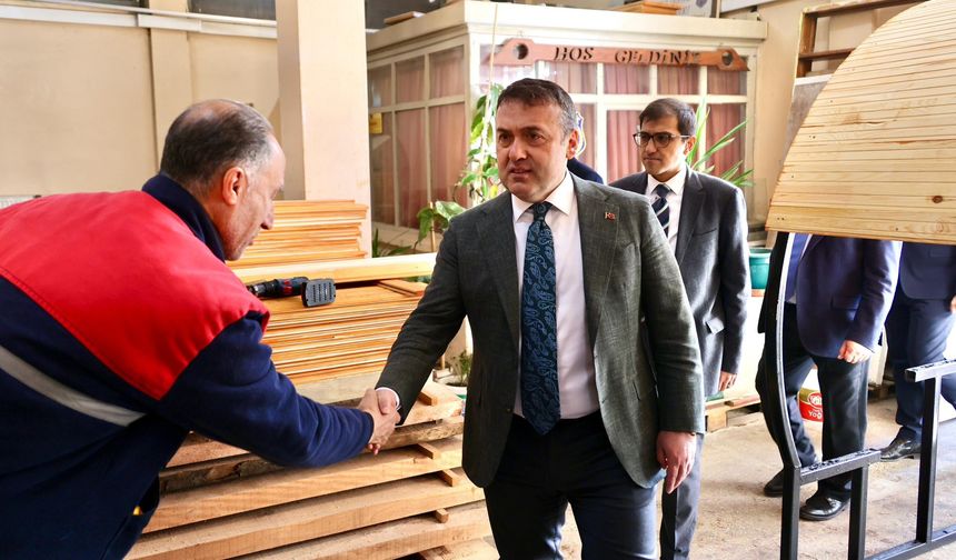 VALİ SÖZER BOZÜYÜK AÇIK CEZA İNFAZ KURUMU'NDA İNCELEMELERDE BULUNDU