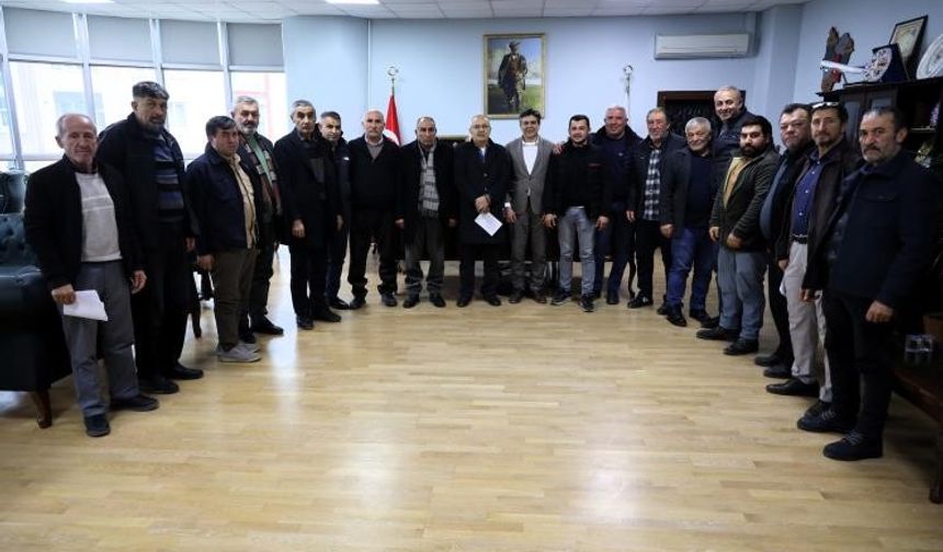 KÖY MUHTARLARI BAŞKAN DURGUT'A TALEPLERİNİ İLETTİ