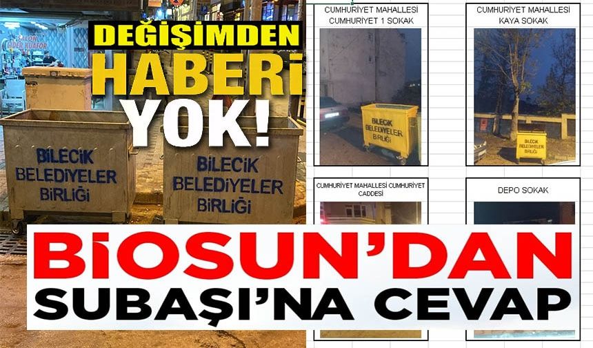 BİOSUN'DAN ÇÖP KONTEYNIRI ELEŞTİRİSİNE AÇIKLAMA
