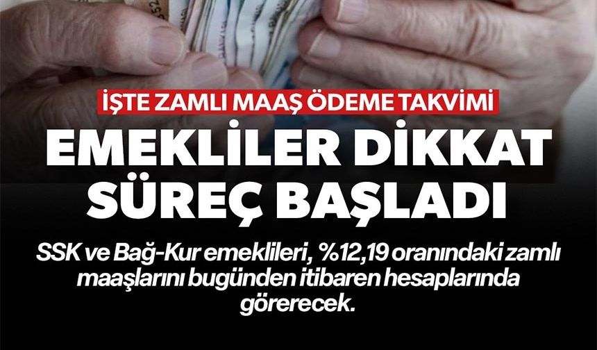 MİLYONLARCA EMEKLİNİN BEKLEDİĞİ ÖDEMELER RESMEN BAŞLADI: