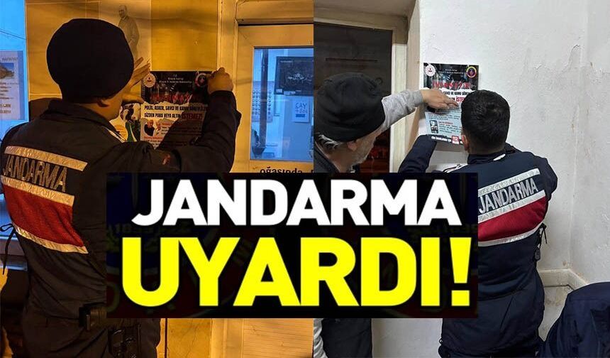 JANDARMADAN DOLANDIRICILIK OLAYLARINA KARŞI BİLGİLENDİRME