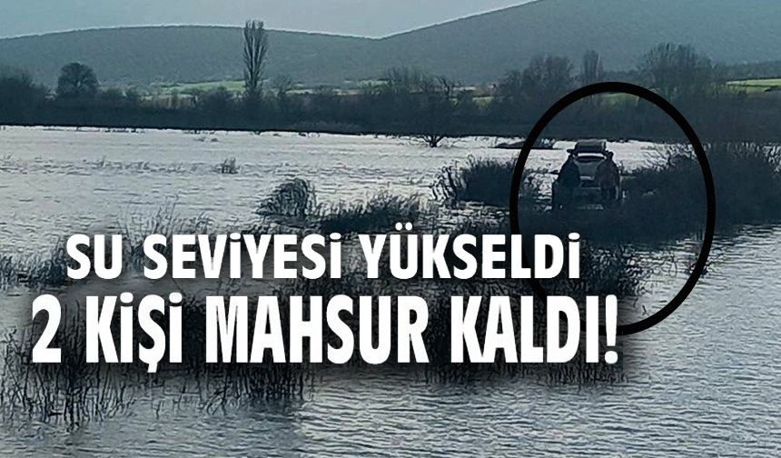 SAKARYA NEHRİ ÜZERİNDEKİ ADACIKTA BALIK TUTMAK İSTEYEN 2 KİŞİ MAHSUR KALDI
