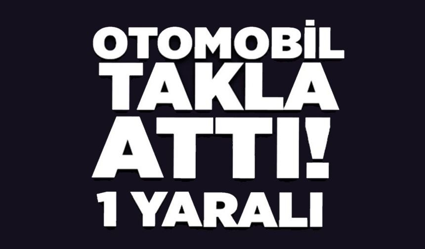 KONTROLDEN ÇIKAN ARAÇ TAKLA ATTI; 1 YARALI