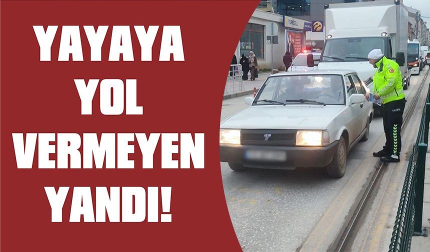 BOZÜYÜK'TE YAYA GEÇİDİ UYGULAMASI