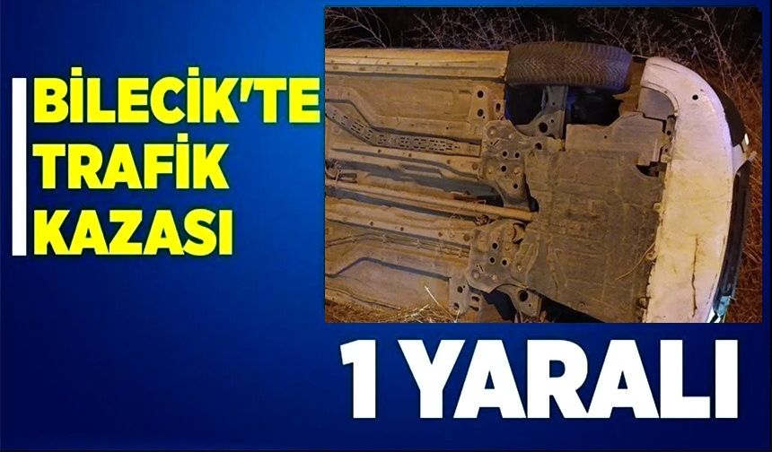 KONTROLDEN ÇIKAN ARAÇ TAKLA ATARAK TOPRAK ARAZİYE SAVRULDU