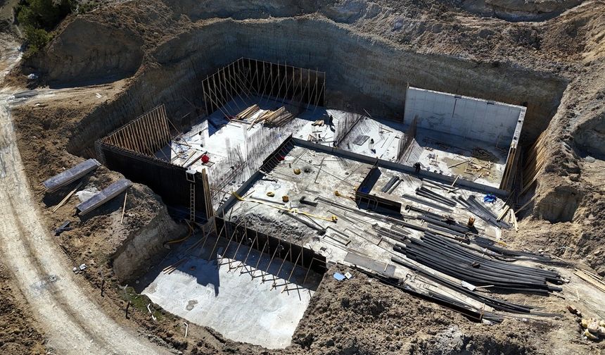 5 BİN TON KAPASİTELİ YENİ İÇME SUYU DEPOSU İLE ALT YAPI GÜÇLENİYOR
