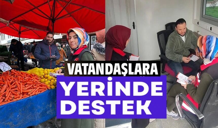 MOBİL SOSYAL HİZMET ARACIYLA VATANDAŞLARA YERİNDE DESTEK