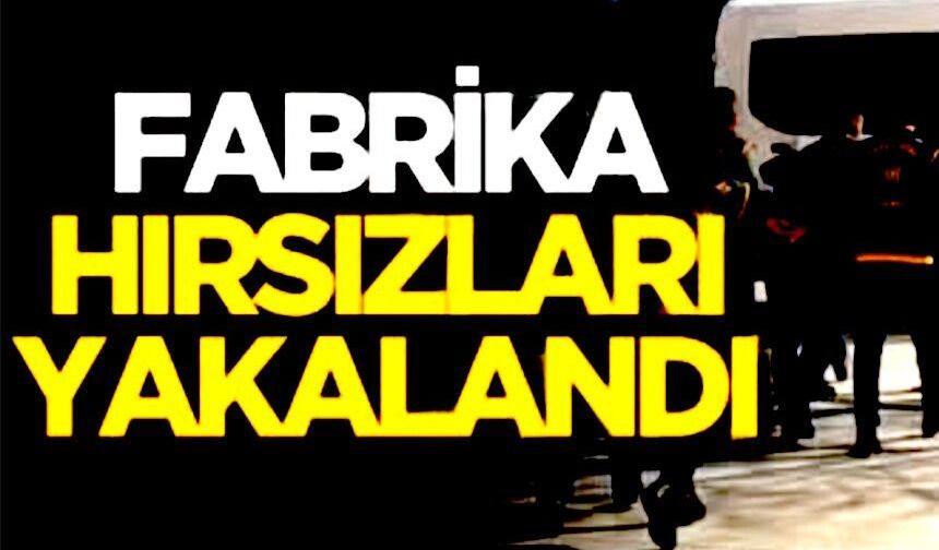 FABRİKA HIRSIZLARI YAKALANDI