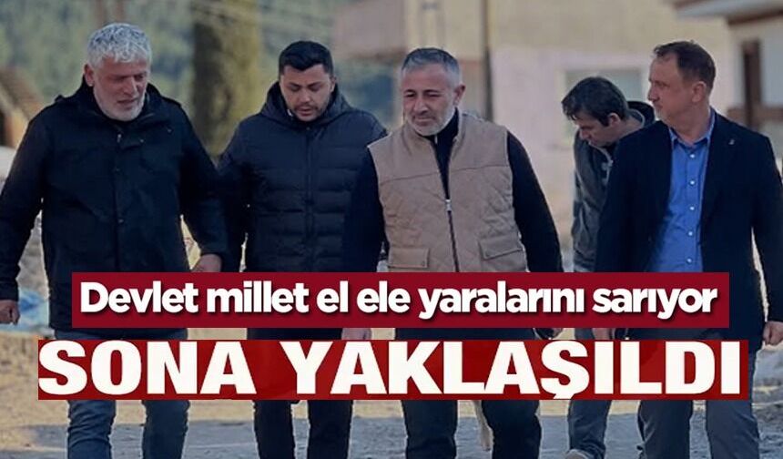 YANGININ ARDINDAN BAŞLATILAN TOKİ KONUTLARI TAMAMLANMA AŞAMASINA GELDİ