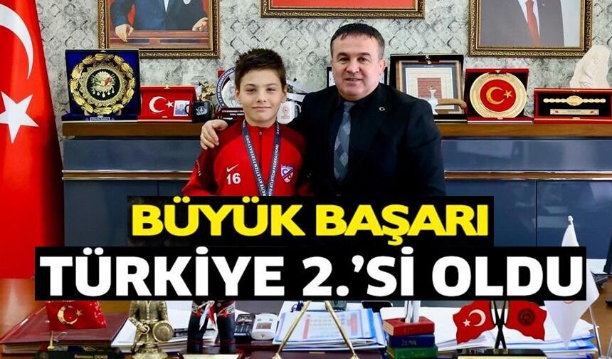 BİLECİKLİ SPORCU TÜRKİYE 2'NCİSİ OLDU