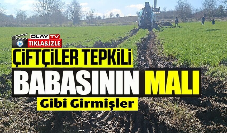 TARIM ARAZİLERİNE VERİLEN ZARARA ÇİFTÇİDEN TEPKİ