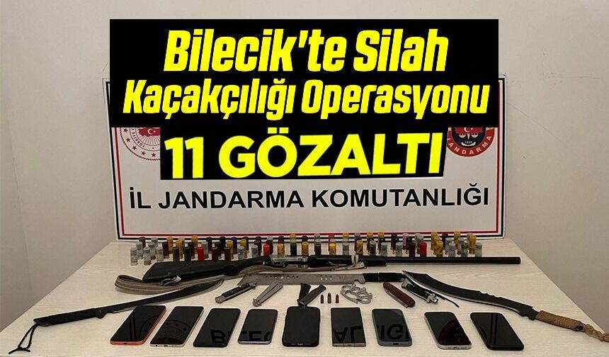 SİLAH KAÇAKÇILIĞI OPERASYONU: 11 KİŞİ GÖZALTINA ALINDI