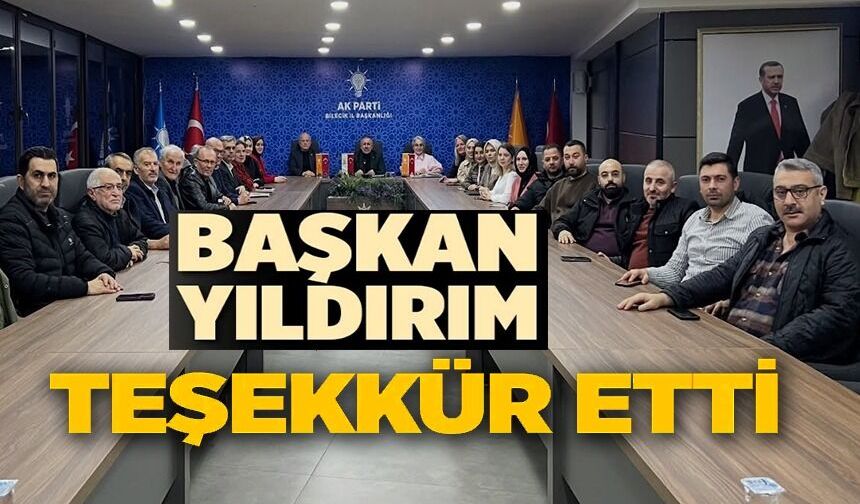 AK PARTİ BİLECİK'TE HAFTALIK İL YÖNETİM KURULU TOPLANTISI GERÇEKLEŞTİRİLDİ